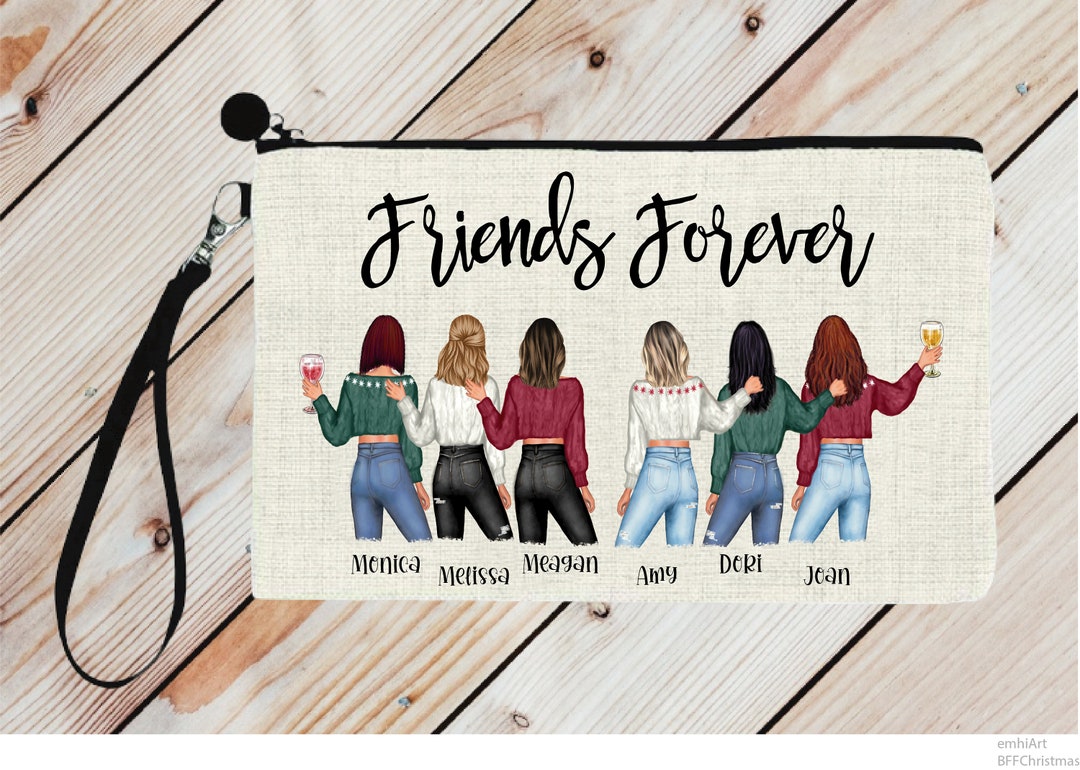 Personalized Friends/sisters Cosmetic Bag, Girls Trip Cosmetic Bag ...