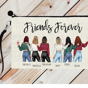 Neceser personalizado para amigas/hermanas, neceser para viaje de chicas, neceser de regalo para damas de honor, neceser para despedida de soltera
