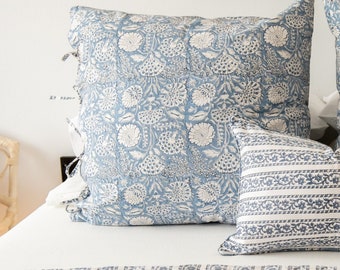 floral euro sham