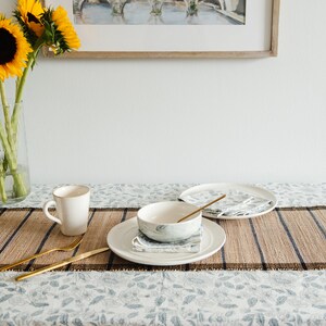 Dining Table Runner | Natural Fibre Runner | Handmade Runner | Natural Table Linens | Rustic | Farmhouse | Cottage | Easter Table Linens