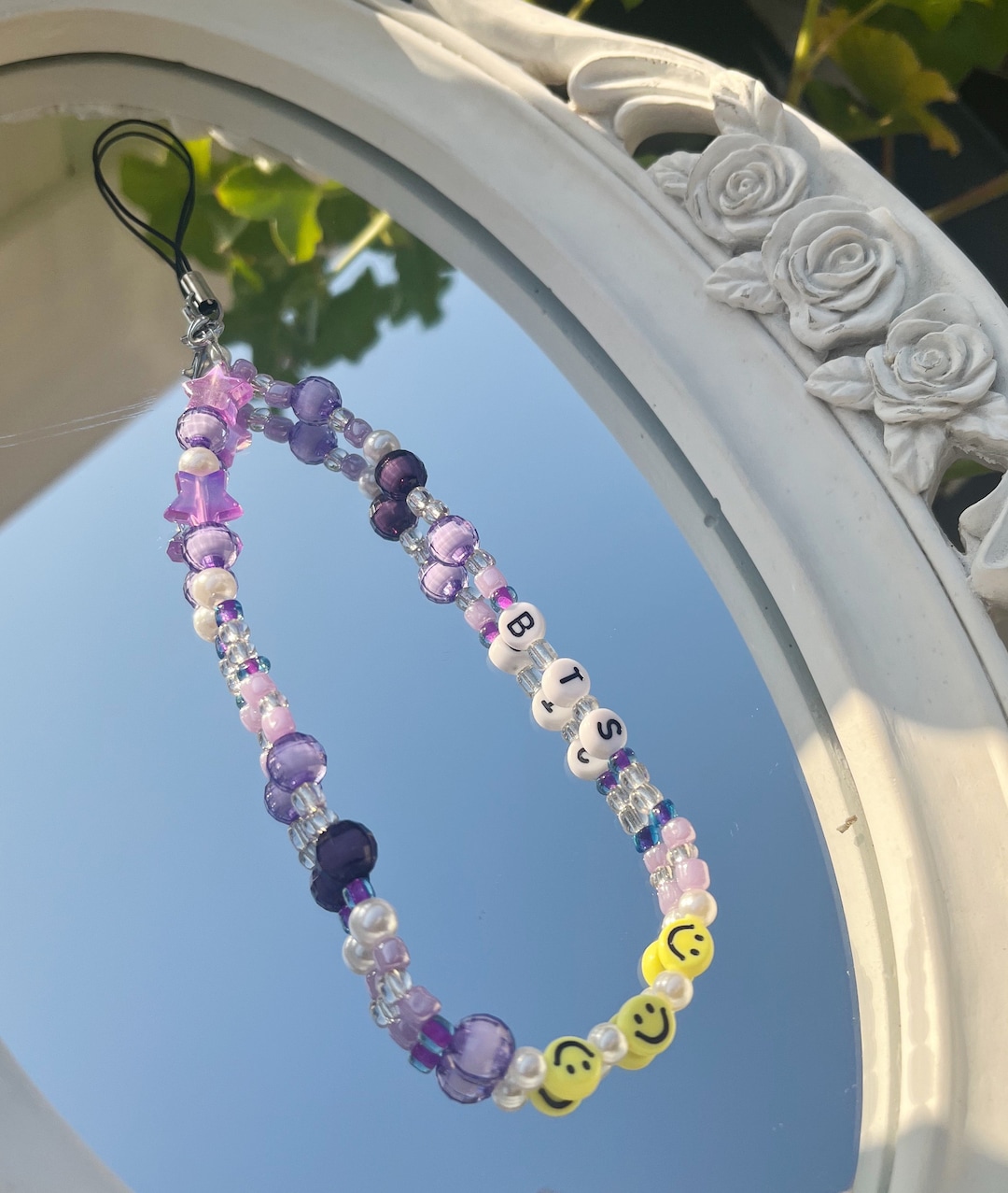 BTS Army Phone Charm (free Beaded Ring With Purchase) - Etsy
