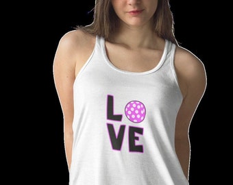Love Pickleball Women's Flowy Racerback Tank