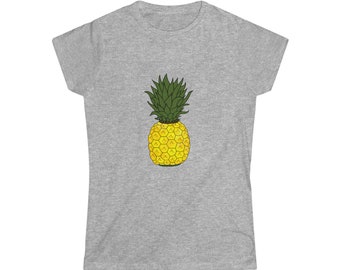 Pineapple Graphic Tee, Ringspun Cotton Semi-Fitted Top
