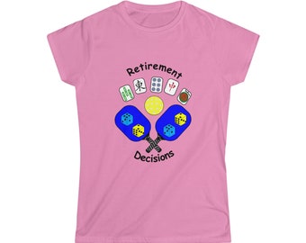 Retirement Decisions..... Mah Jongg or Pickleball ? Cotton Tee