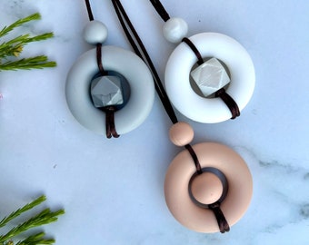 Silicone Sensory Necklace: Fidget Stimming Jewelry for Autism, ADHD
