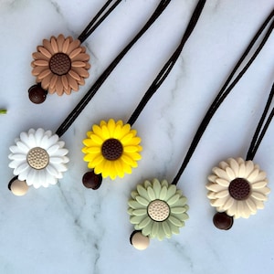 Flower Stimming Silicone Necklace| Fidget Jewelry| Breastfeeding Nursing Necklace| For ADHD, Autism, ASD| Beaded Silicone Necklace| Mother