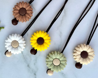 Flower Silicone Fidget Necklace: Sensory Stimming Jewelry for Autism, ADHD