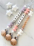 Personalized Bow Dummy Clip: Custom Baby Pacifier Chain product logo