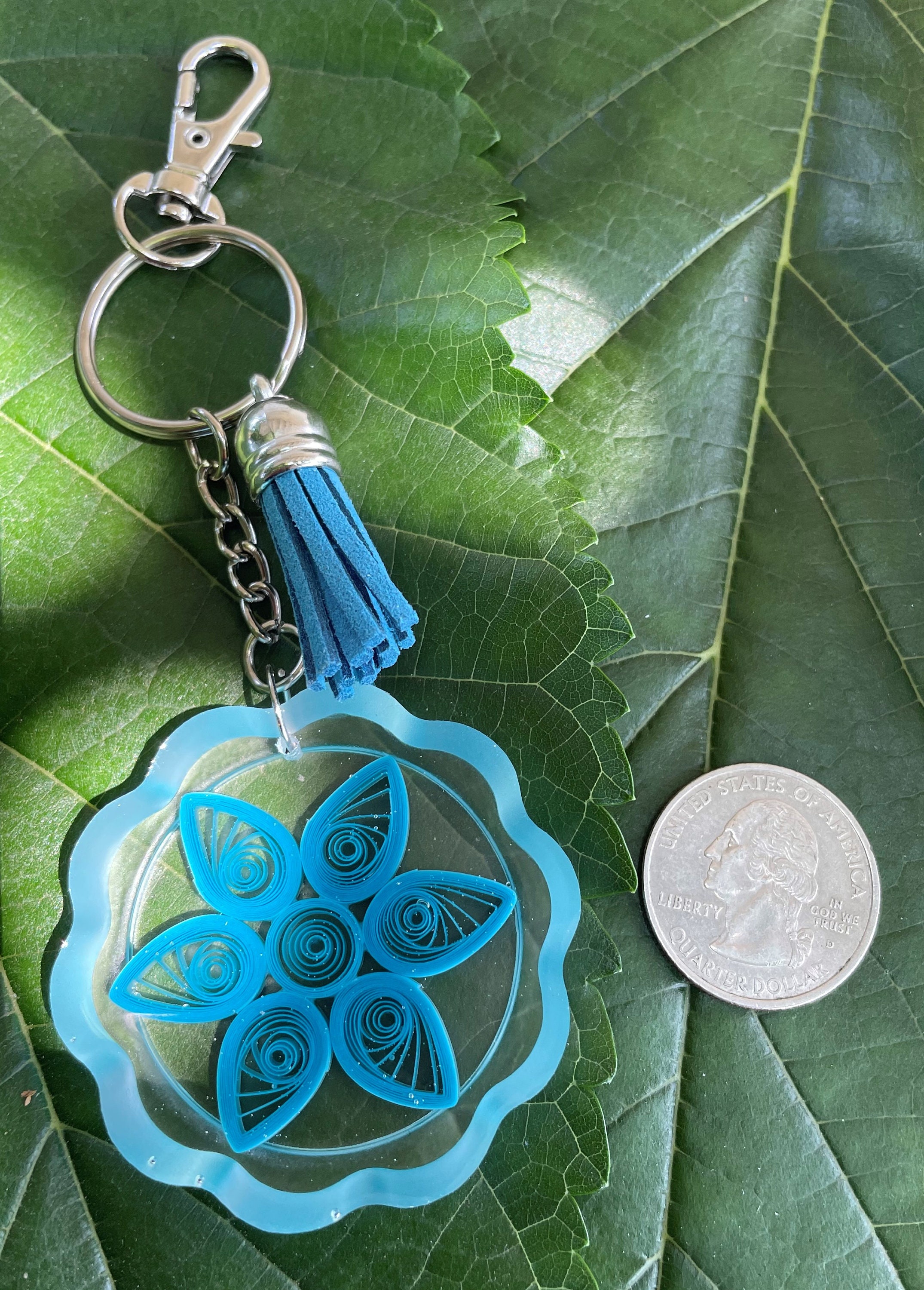 Quilling Dream Catcher Keychain Quilling Art Keychain Paper