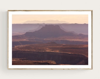 Utah Canyonlands Stampa, ARTE PARETE STAMPABILE, Stampa artistica del paesaggio desertico, Poster fotografico della decorazione della parete occidentale, Download digitale