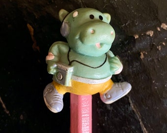 Vintage Russ Pencil Hippo 80's