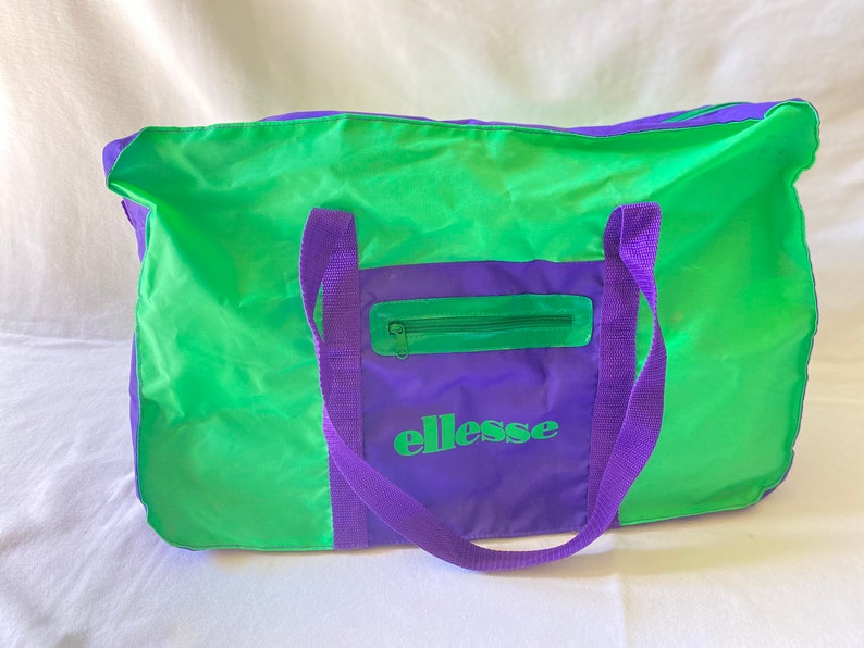 Ellesse Vintage 80#39;s Bag GreenPurple Ellesse Vintage 80#39;s Bag GreenPurple