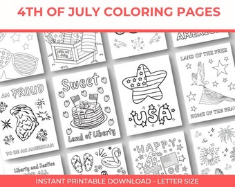 4th of July Coloring Pages: Patriotic Designs (PDF Download)