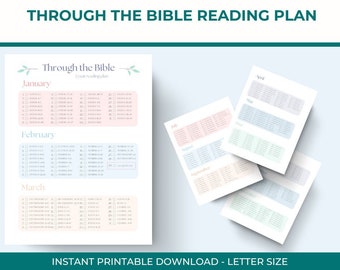 Bible Reading Plan Through the Bible Genesis to Revelation