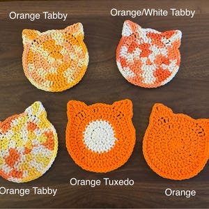 Crochet Cat Coasters afbeelding 2