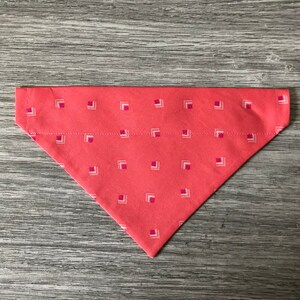 Cute Pink Patterned Pet Bandana