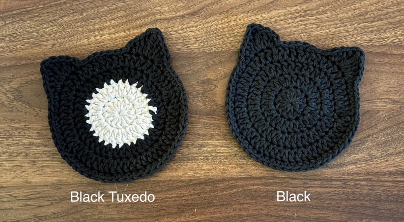 Crochet Cat Coasters afbeelding 5