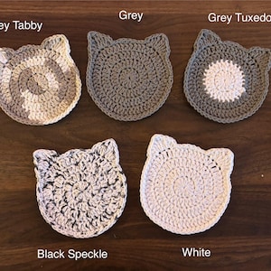 Crochet Cat Coasters afbeelding 3