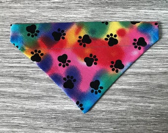 Tie Dye Paws Pet Bandana