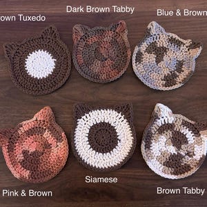 Crochet Cat Coasters afbeelding 4