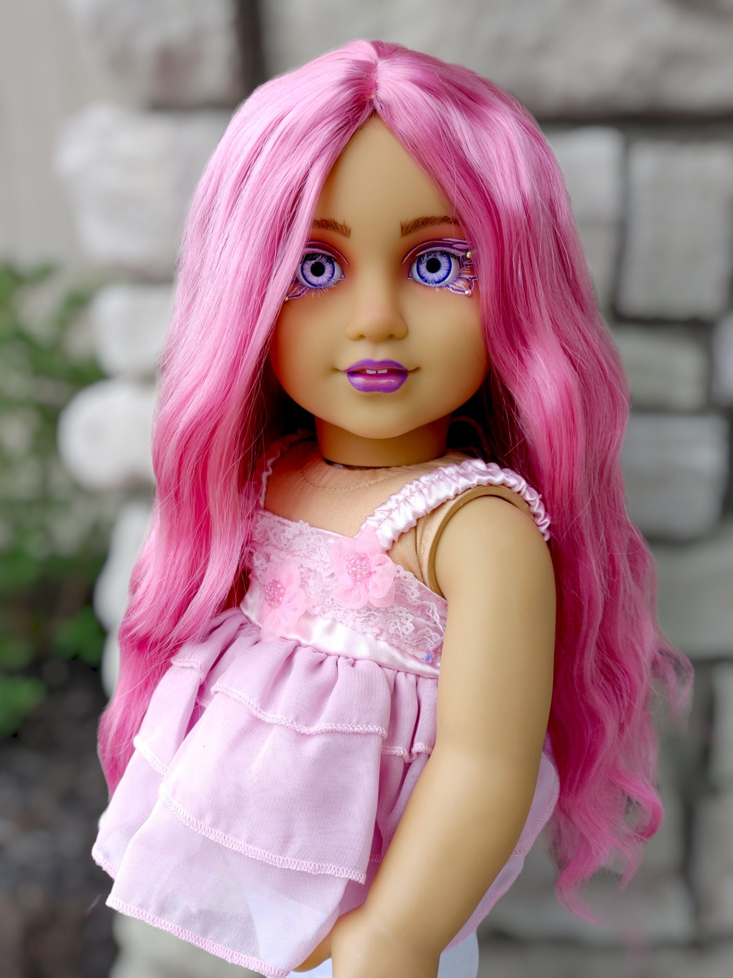 Dolls 1/8 BJD Wig Pink Golden SD Doll Wigs Soft Cute Braid Hair Bangs Long  Straight Hair Doll Special Wig Multi Color Optional 230928 From Bao08,  $14.99