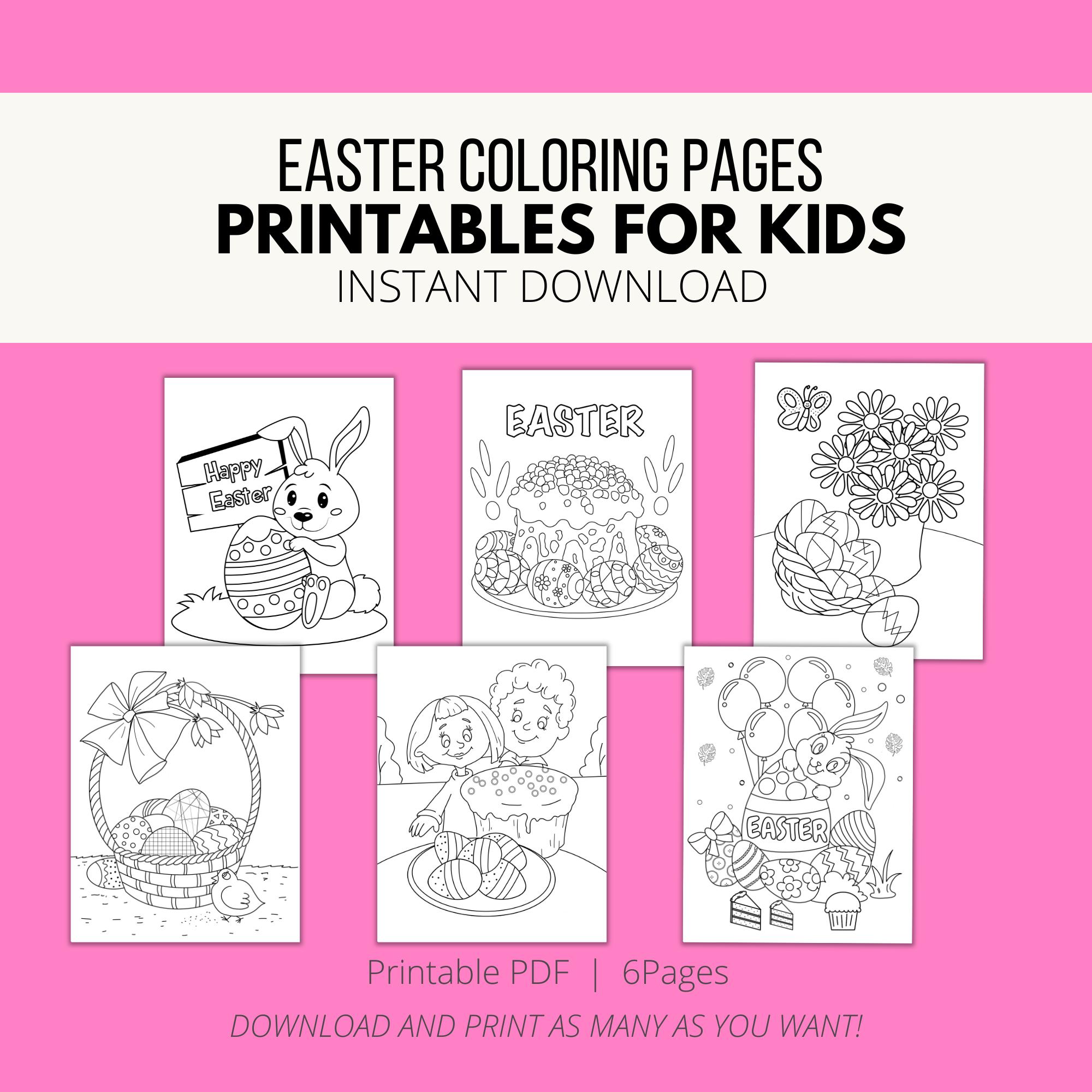 Printable Easter Coloring Pages for Kids | Fun Easter Activity Pack ...