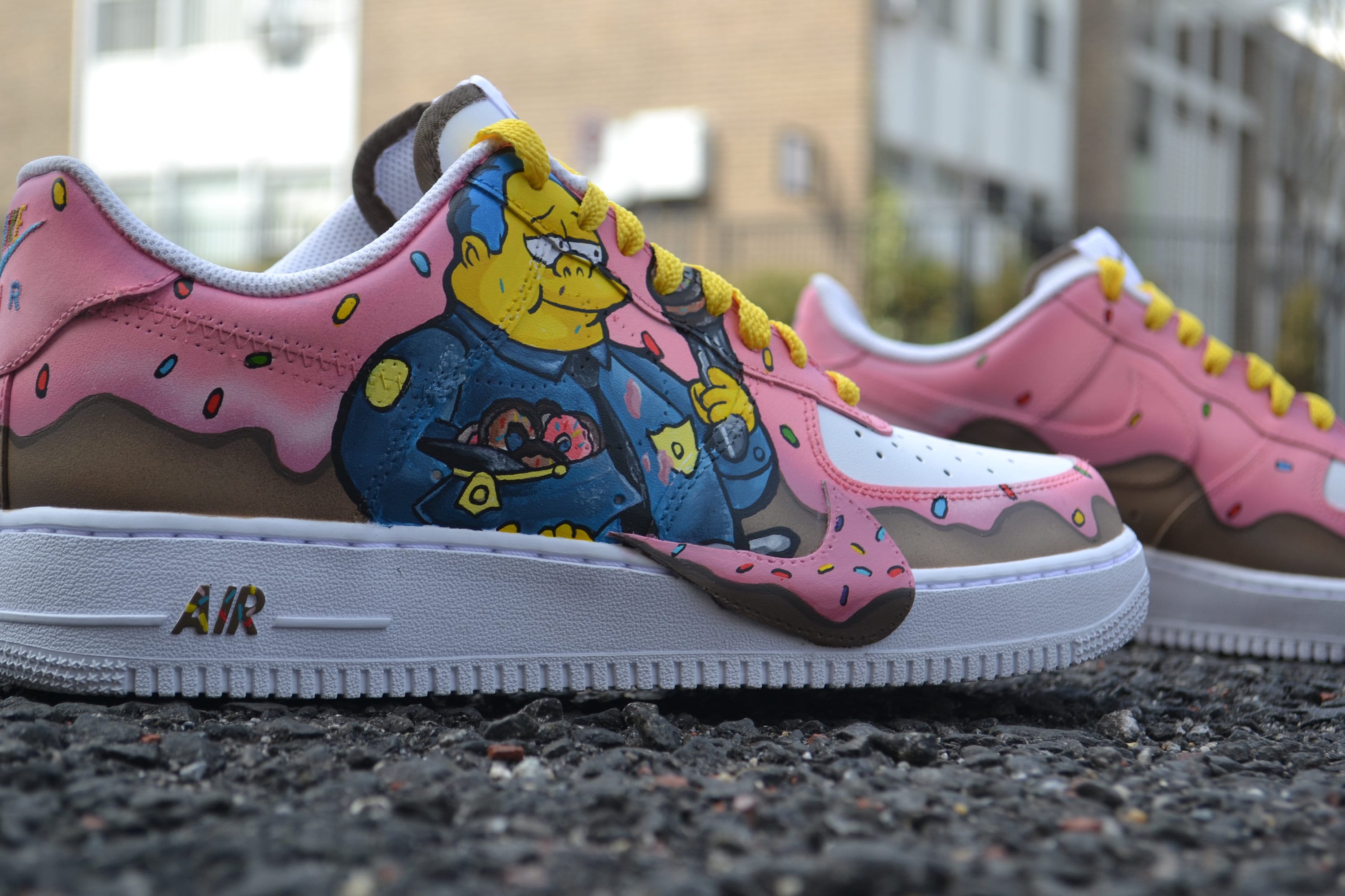 Nike air force 1 shop bart simpson