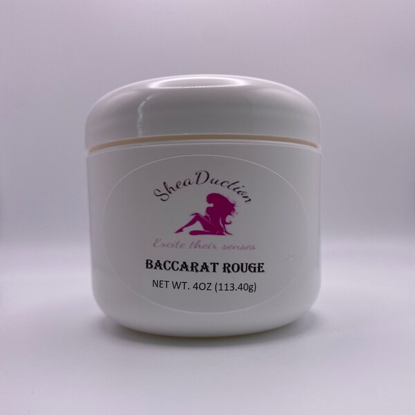 Compared to Baccarat Rouge Scented Shea Butter