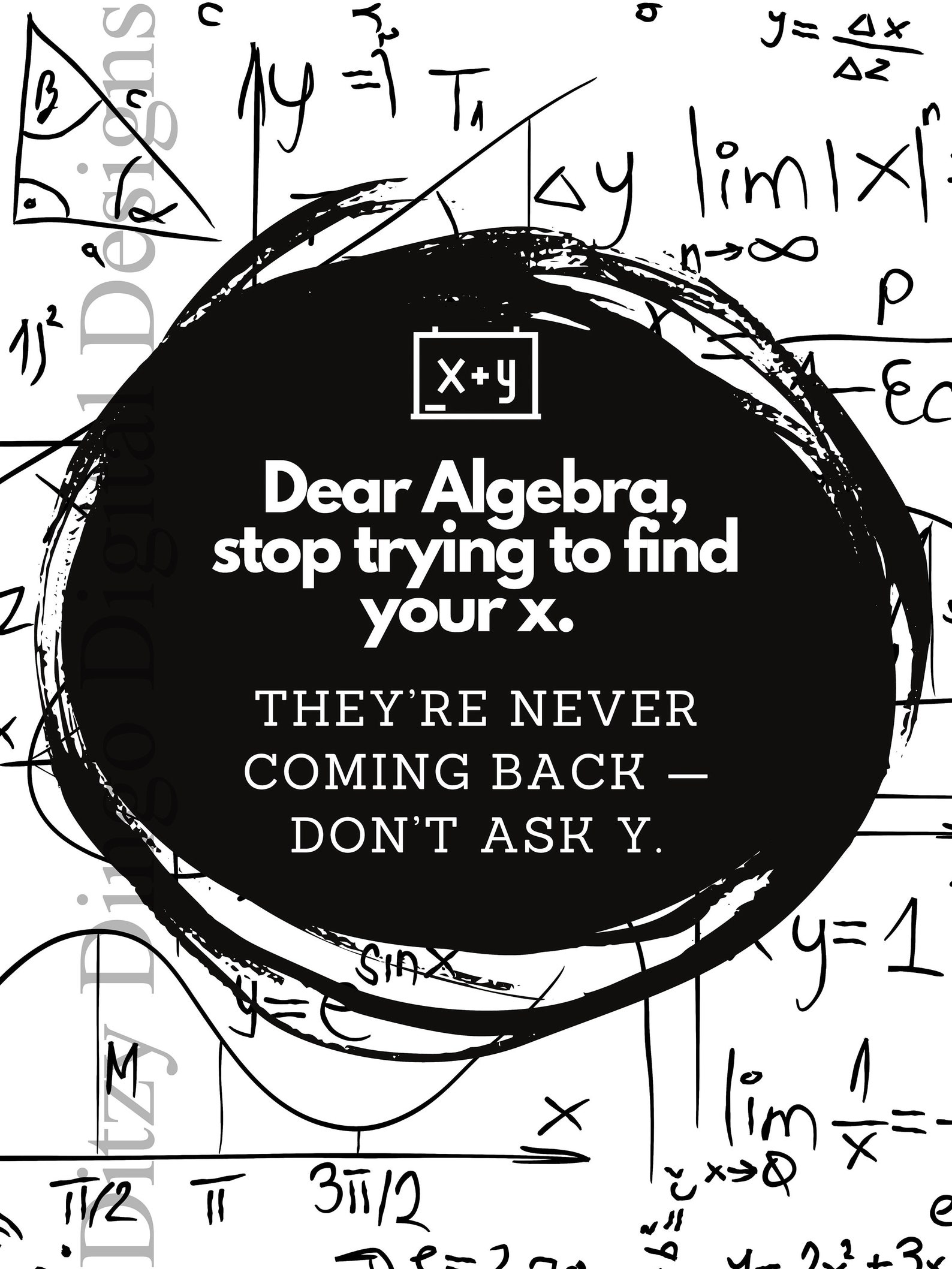 Funny MATH CLASSROOM Poster Digital Download set of 4 Etsy