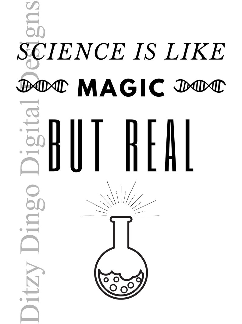 Science is Magic Poster: Minimalist Classroom Wall Art (digital ...