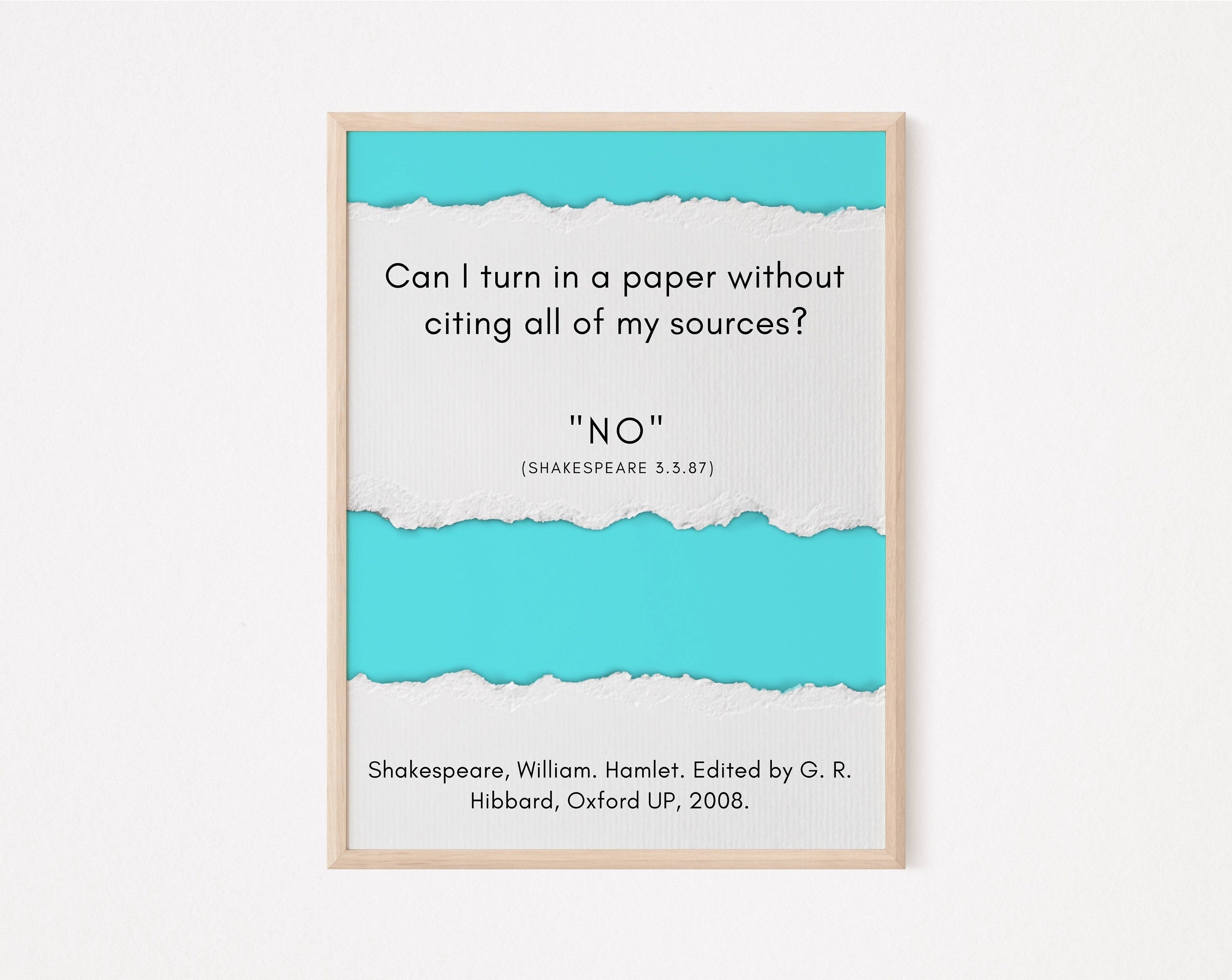 Citing Sources Humor Wall Art Digital Download English Etsy