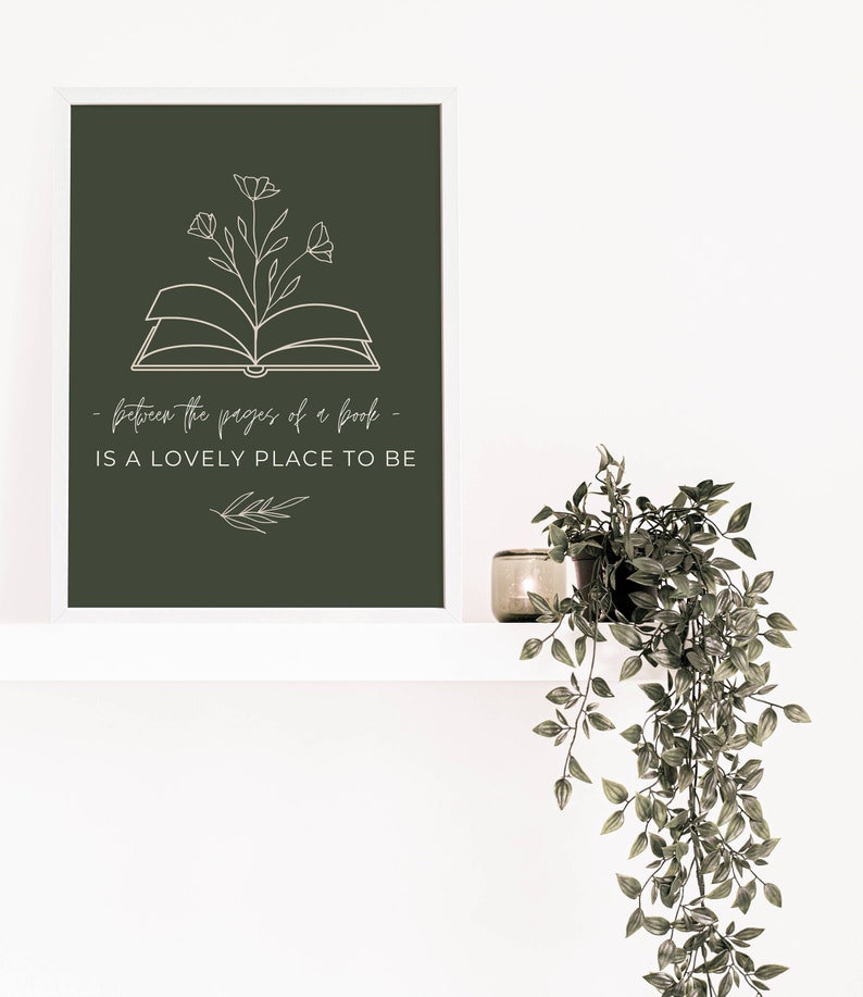 Book Lover Wall Art Digital Download English Teacher Etsy