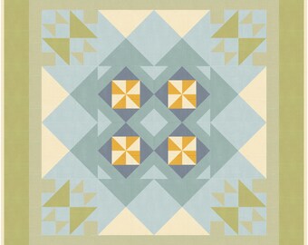 Abby's Wish Quilt Pattern PDF only 60" x 60"