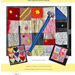 Patrón de colcha Fidget de patchwork, descarga solo en PDF