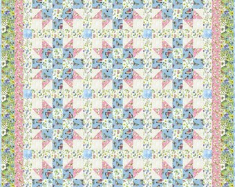 Woodland Stars Quilt Pattern: Baby & Throw Sizes (PDF Download)