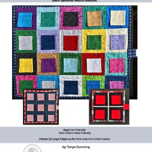 Patrón de colcha I Spy Fidget, solo descarga en PDF