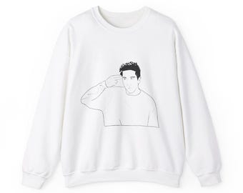 Unagi Ross Friends Sweatshirt 90s TV Show Ross Gellar Rachel Green Phoebe Buffay Nineties Unisex Sketch