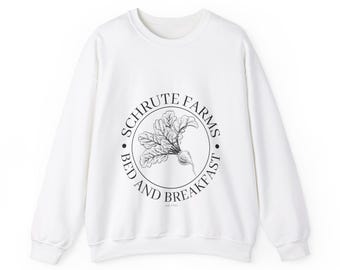 Schrute Farms Sweatshirt Office US Sweater Printed Beets Bed and Breakfast Sweatshirt Dwight Schrute The Office Michael Scott Tv Show