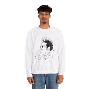 Kramer Seinfeld-fans Kramerica Industries Cosmo Jerry Komedi 90-talet nittiotalet TV-program Unisex vuxen tröja present till honom present till henne bild 4
