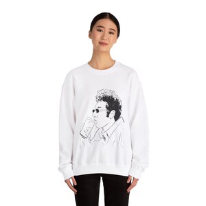 Kramer Seinfeld-fans Kramerica Industries Cosmo Jerry Komedi 90-talet nittiotalet TV-program Unisex vuxen tröja present till honom present till henne bild 3