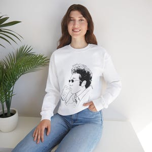 Kramer Seinfeld-fans Kramerica Industries Cosmo Jerry Komedi 90-talet nittiotalet TV-program Unisex vuxen tröja present till honom present till henne bild 6