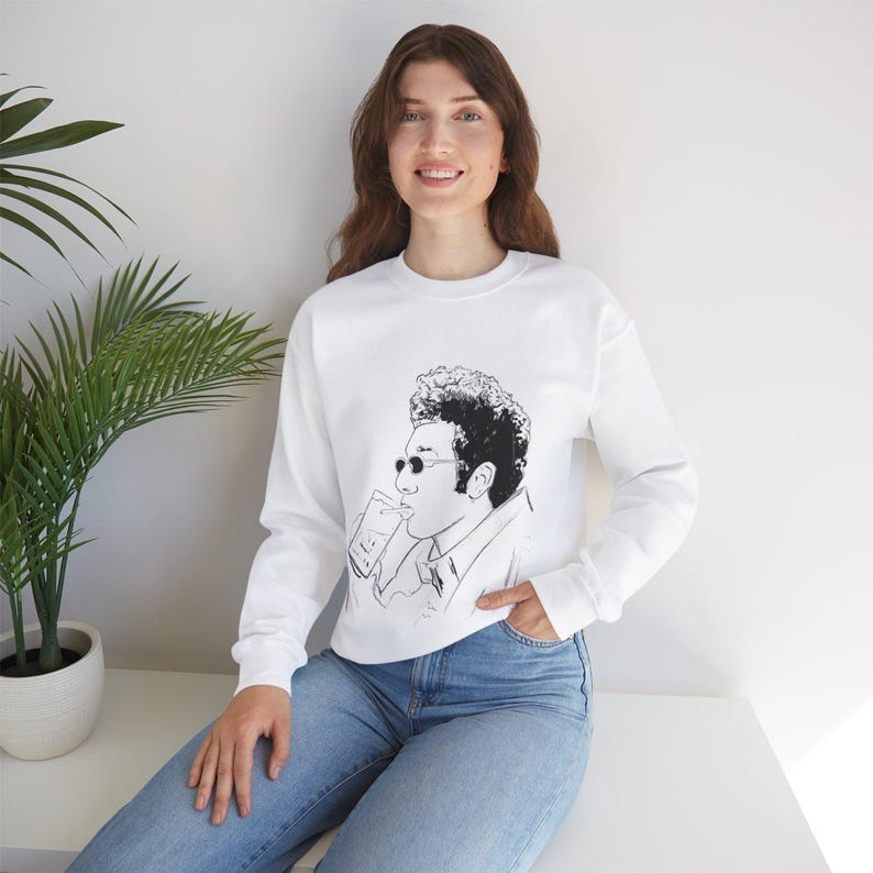 Kramer Seinfeld-fans Kramerica Industries Cosmo Jerry Komedi 90-talet nittiotalet TV-program Unisex vuxen tröja present till honom present till henne bild 6