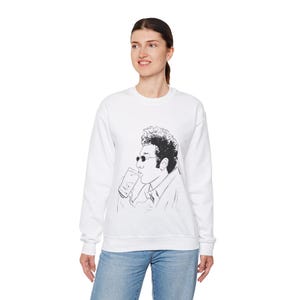 Kramer Seinfeld-fans Kramerica Industries Cosmo Jerry Komedi 90-talet nittiotalet TV-program Unisex vuxen tröja present till honom present till henne bild 5