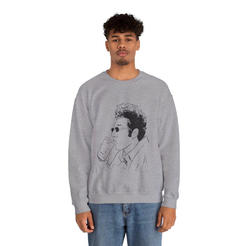 Kramer Seinfeld-fans Kramerica Industries Cosmo Jerry Komedi 90-talet nittiotalet TV-program Unisex vuxen tröja present till honom present till henne bild 10