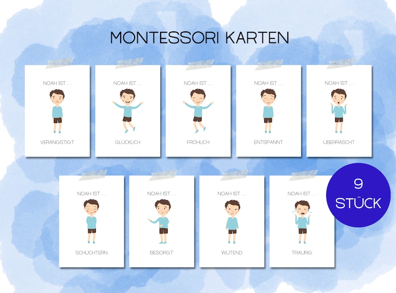 Gefühlskarten Für Kinder - 32 Emotionskarten Set Für Kindergarten & Grundschule