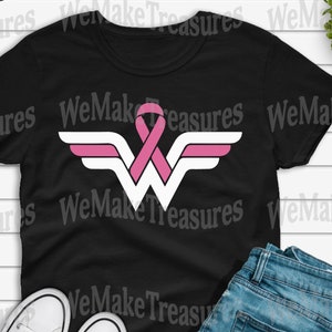 Wonder Fighter Breast Cancer  SVG + PNG + Mockup Digital Download
