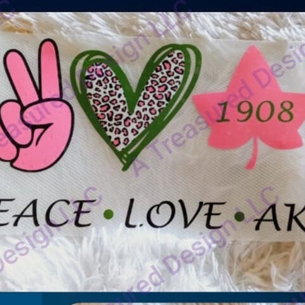 Peace Love AKA Design - Regular (Sticker) Vinyl & Heat Vinyl Transfers