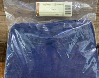 Longaberger, tissu, gâteau, indigo, n° 21253144, NIP