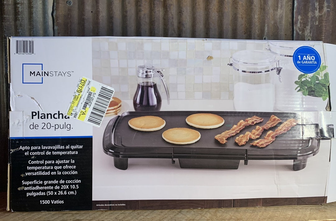 Mainstays 20inch Griddle 1500 Watts 20 X 10.5 Etsy