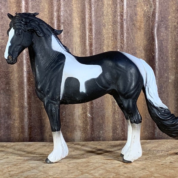 2010 Breyer by CollectA, Corral Pals, Friesian Stallion, Pinto, No. 88438